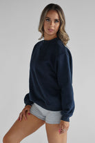 Signature Sweater - Navy - LEELO ACTIVE