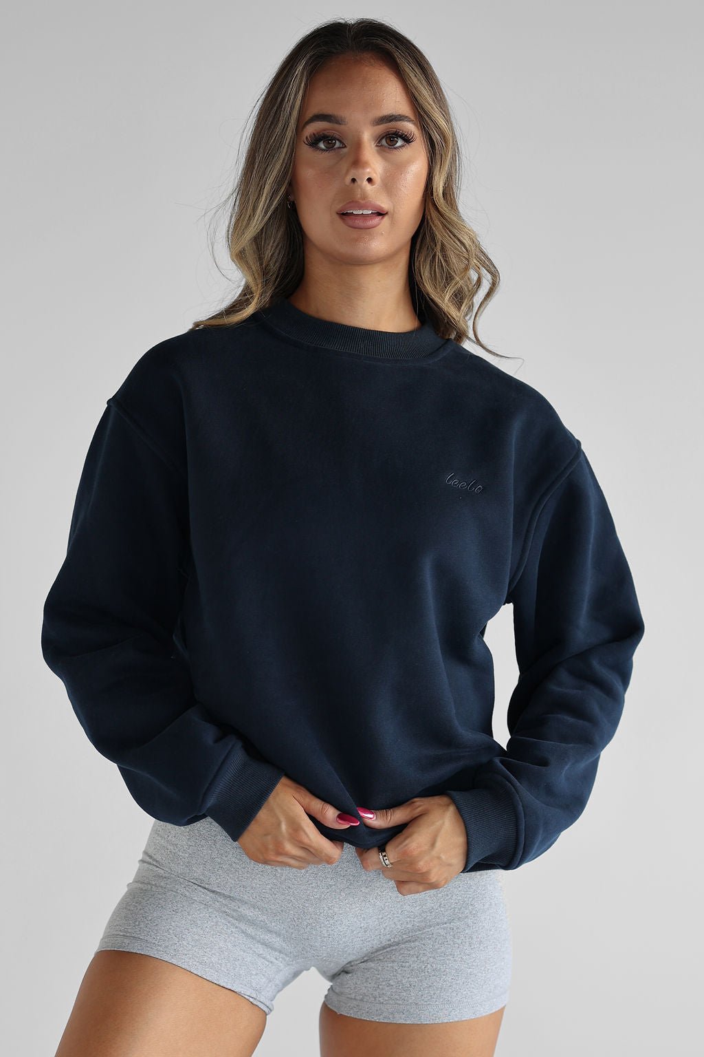 Signature Sweater - Navy - LEELO ACTIVE