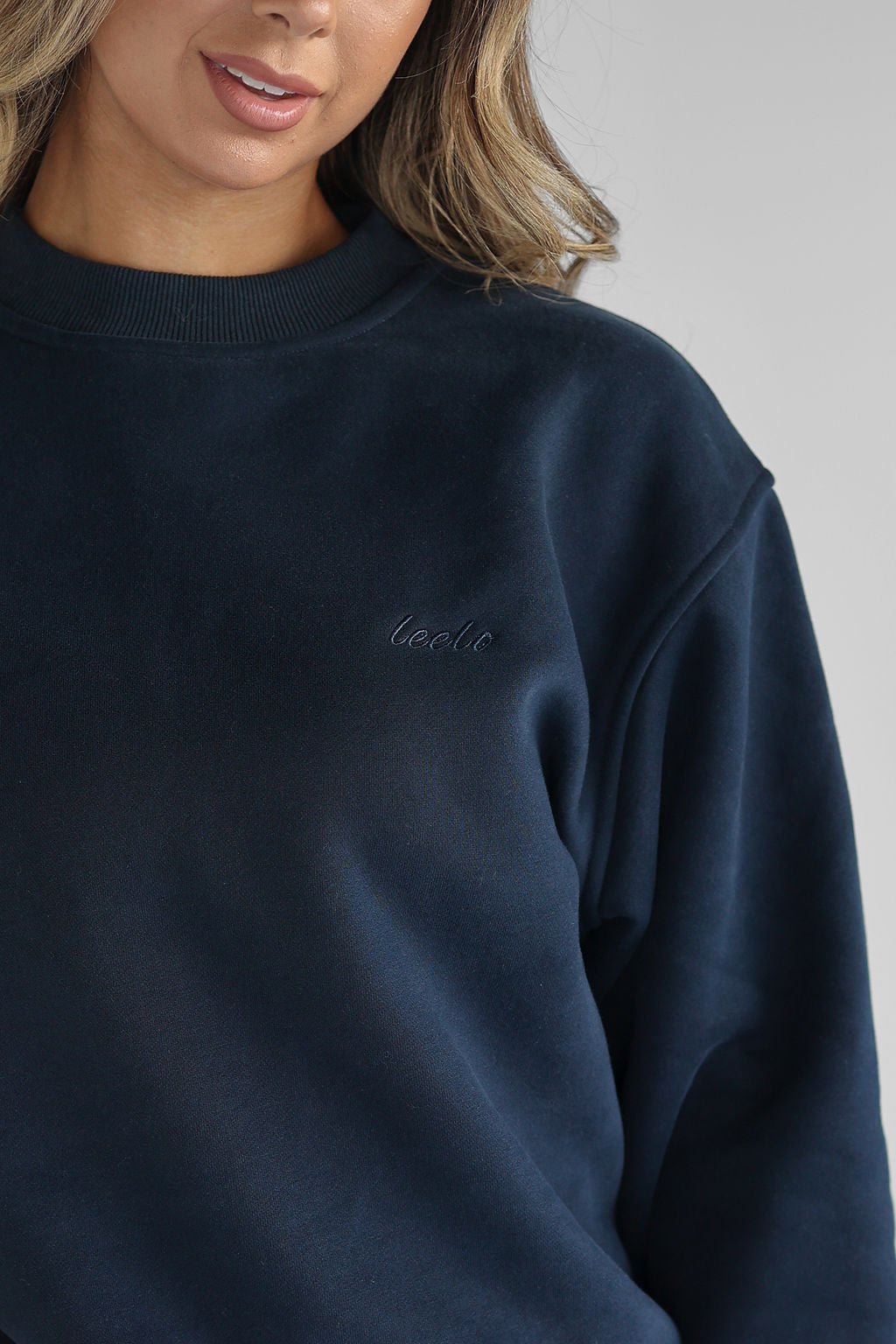Signature Sweater - Navy - LEELO ACTIVE