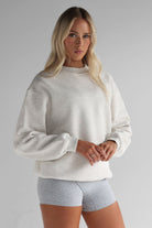 Signature Sweater - Oatmeal - LEELO ACTIVE