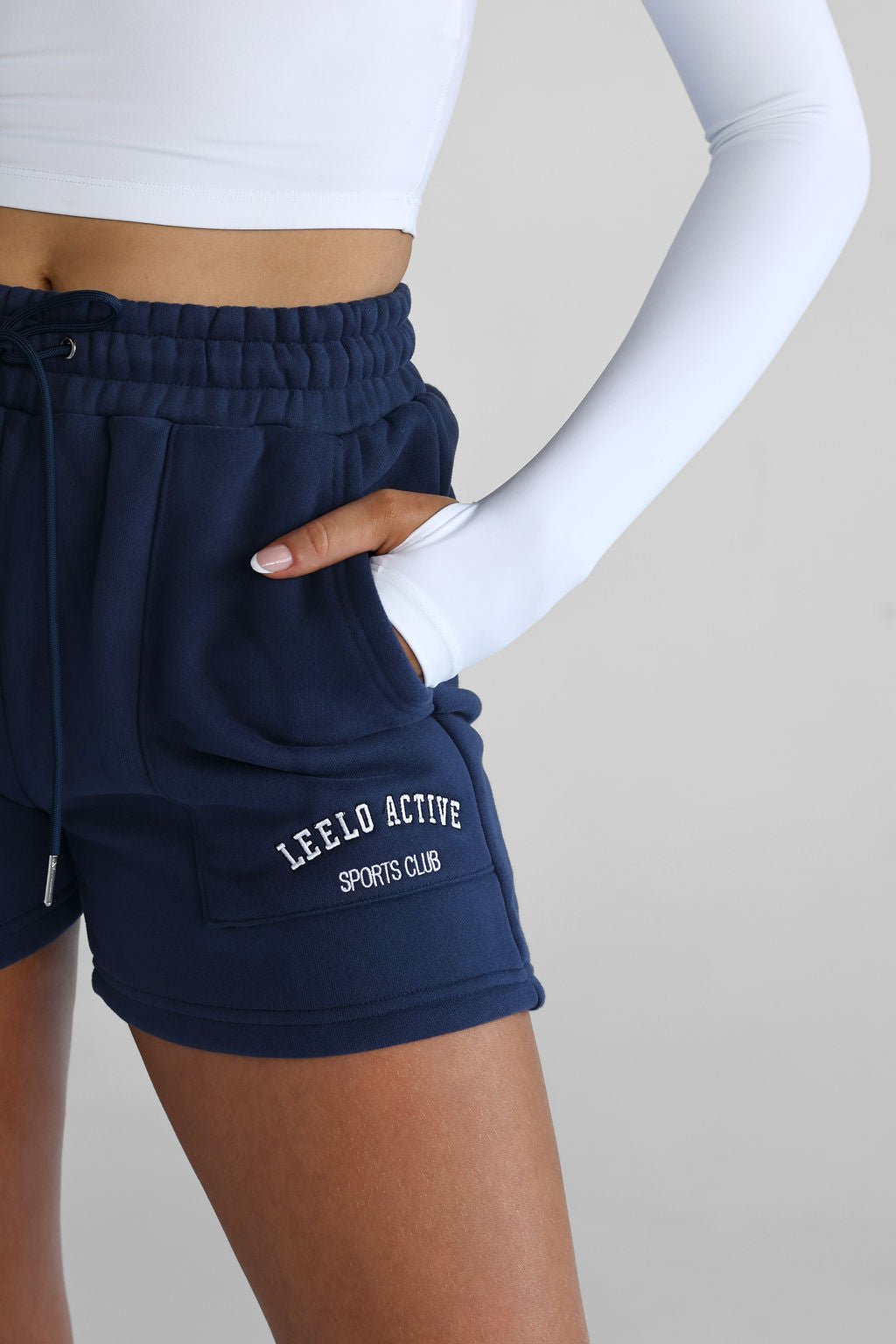 Sports Club Shorts - Navy - LEELO ACTIVE
