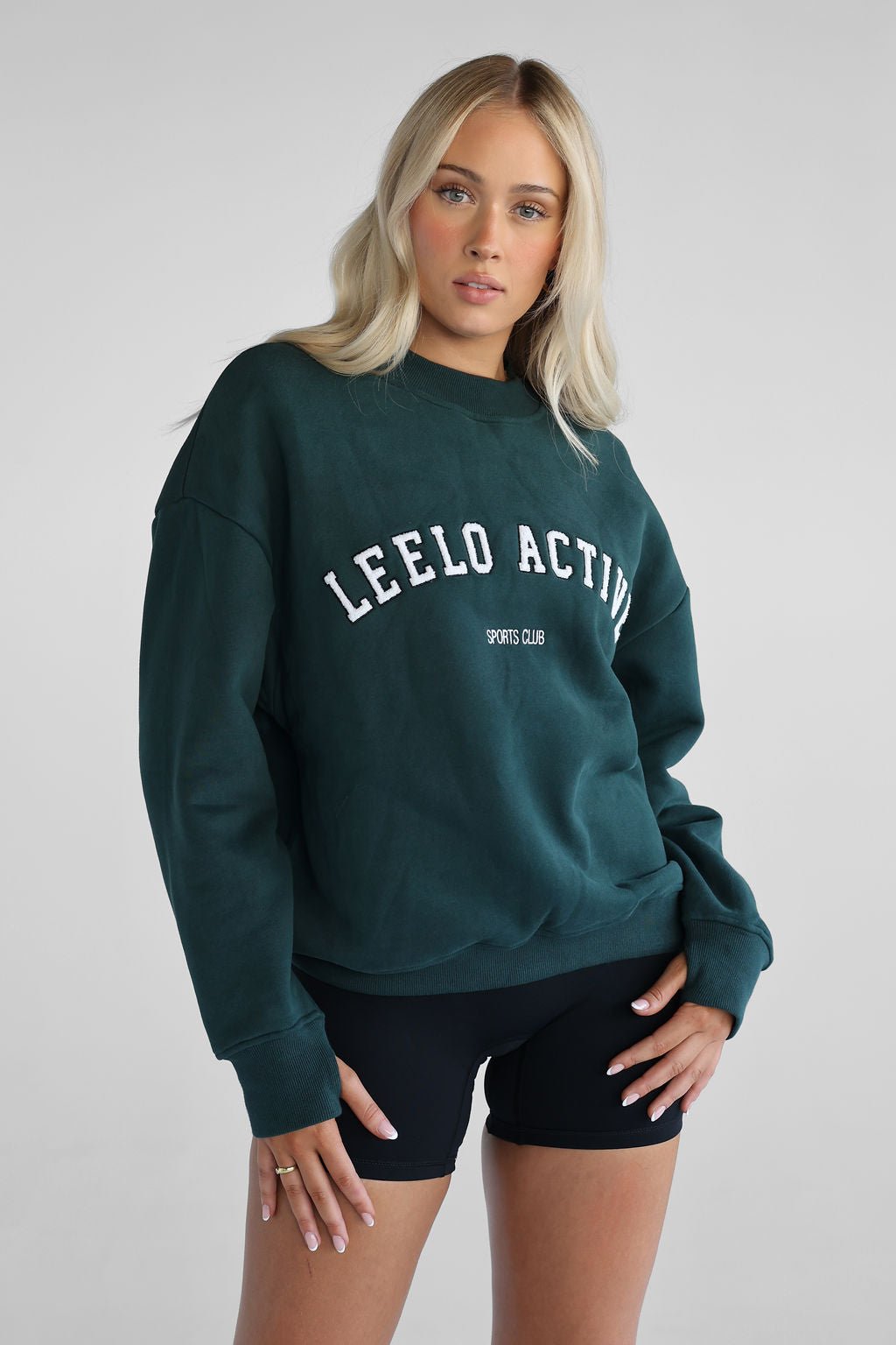 Sports Club Sweater - Boston Green - LEELO ACTIVE