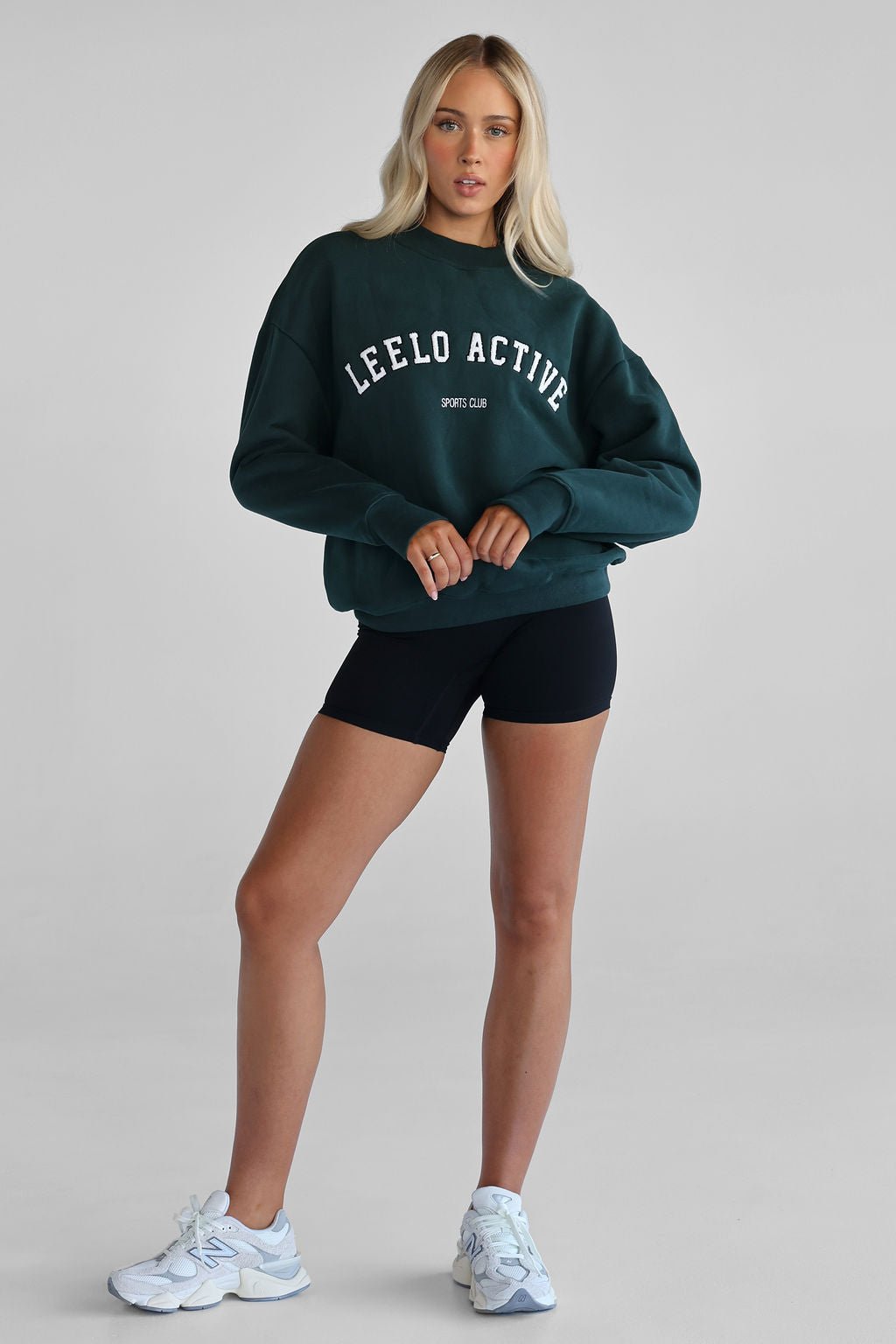 Sports Club Sweater - Boston Green - LEELO ACTIVE
