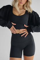 Sweater Shrug/Bolero - Black - LEELO ACTIVE