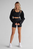 Sweater Shrug/Bolero - Black - LEELO ACTIVE