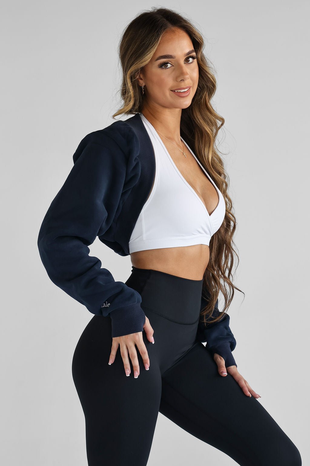 Sweater Shrug/Bolero - Navy - LEELO ACTIVE