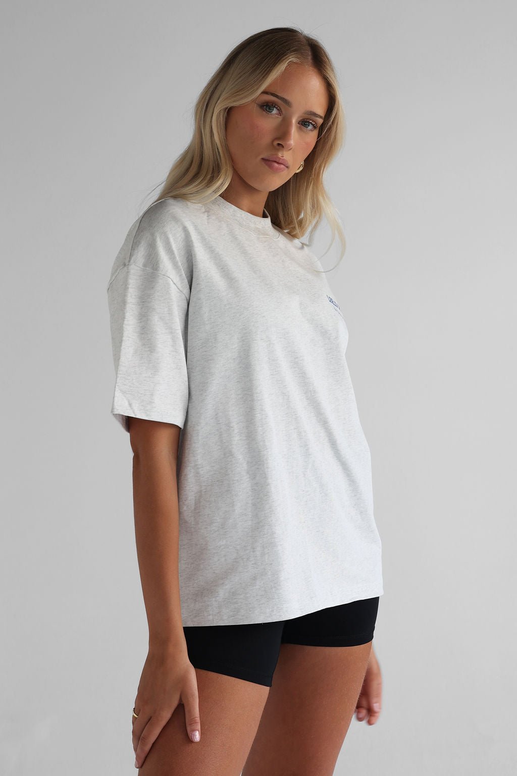 The Pilates Collection Boyfriend Tee - Oatmeal - LEELO ACTIVE