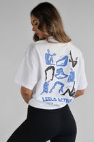 The Pilates Collection Boyfriend Tee - White - LEELO ACTIVE