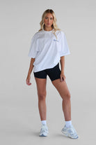 The Pilates Collection Boyfriend Tee - White - LEELO ACTIVE