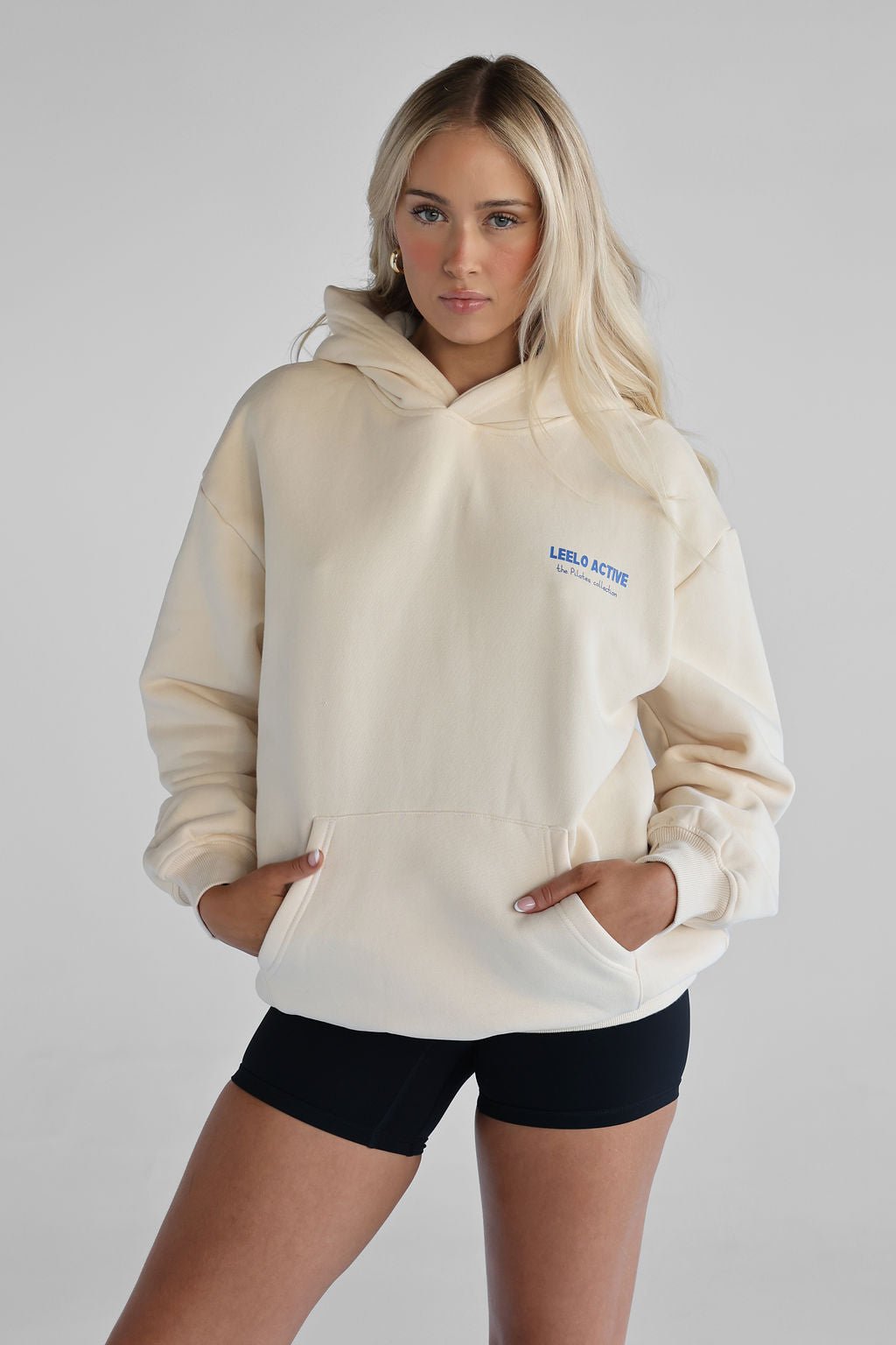 The Pilates Collection Hoodie - French Vanilla - LEELO ACTIVE